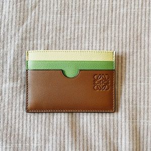 LOEWE Tan Rainbow Plain Cardholder
